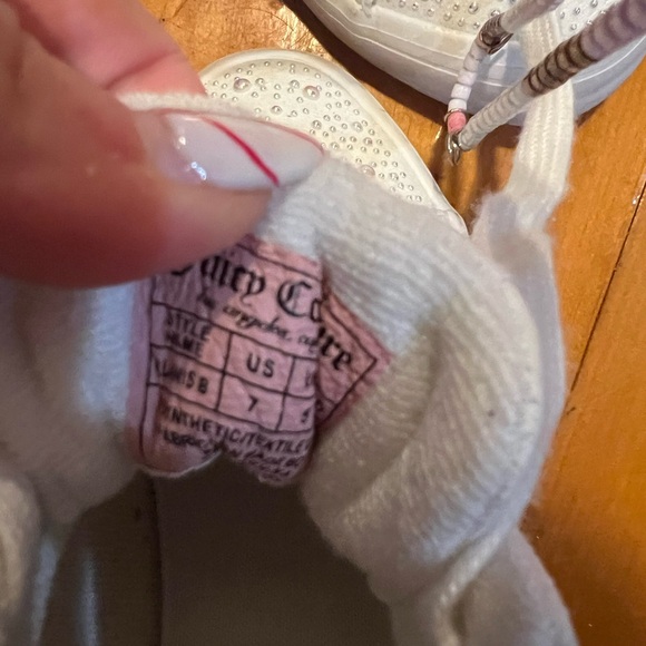 Juicy Couture White Sneakers with Rhinestones - Picture 5 of 5